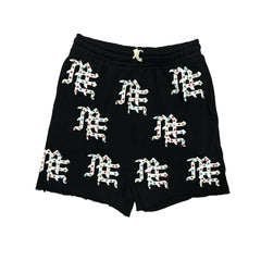 MIXED EMOTION Black 'ME' Logo Shorts