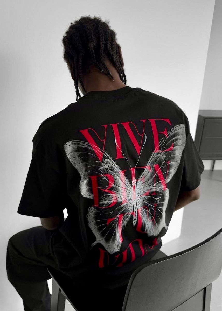 MAFIA VIVE BIEN TU VIDA  OVZ TEE, (LG290) BLACK