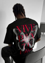 MAFIA VIVE BIEN TU VIDA  OVZ TEE, (LG290) BLACK