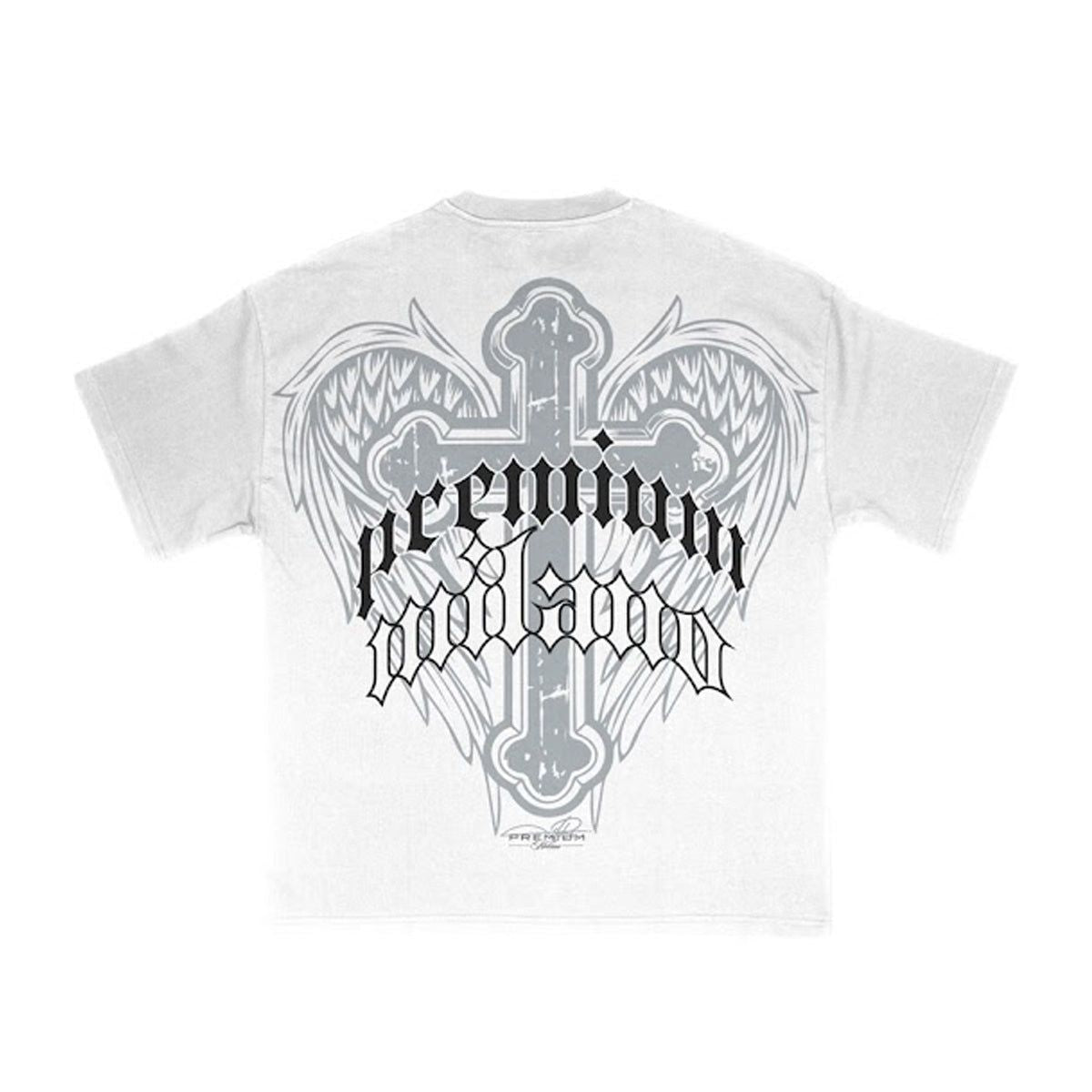 PREMIUM Cross Wings Tee S24331-06-WHITE