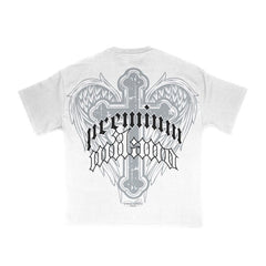 PREMIUM Cross Wings Tee S24331-06-WHITE