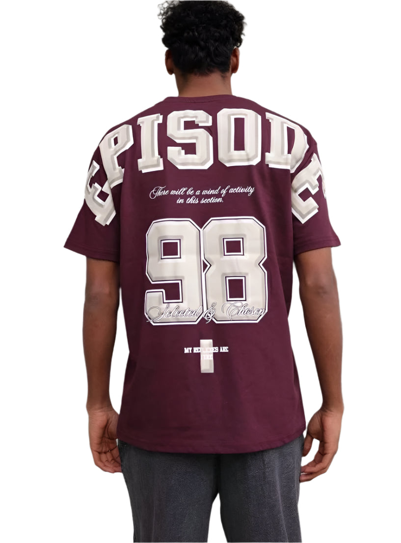 EKSI1 EPISODE 98 OVZ TEE, (EK1011) TEE BURGUNDY