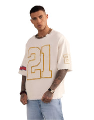 PLUS EIGHTEEN AMERICAN TOP CROP TOP, (P150) WHITE