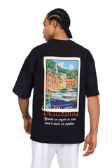 LENASSO BELLISIMA  OVZ TEE, (LN6) BLACK