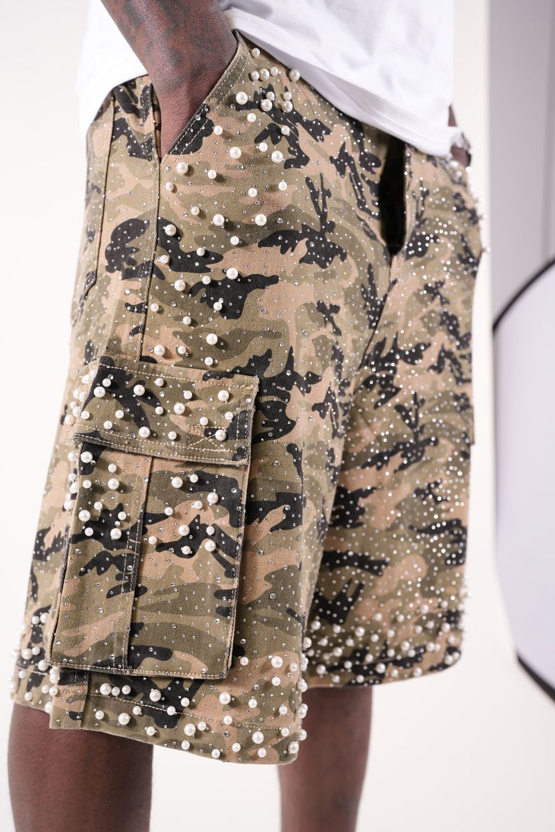 PAPER MONEY Pearl Crystal Camo SHORT Camo