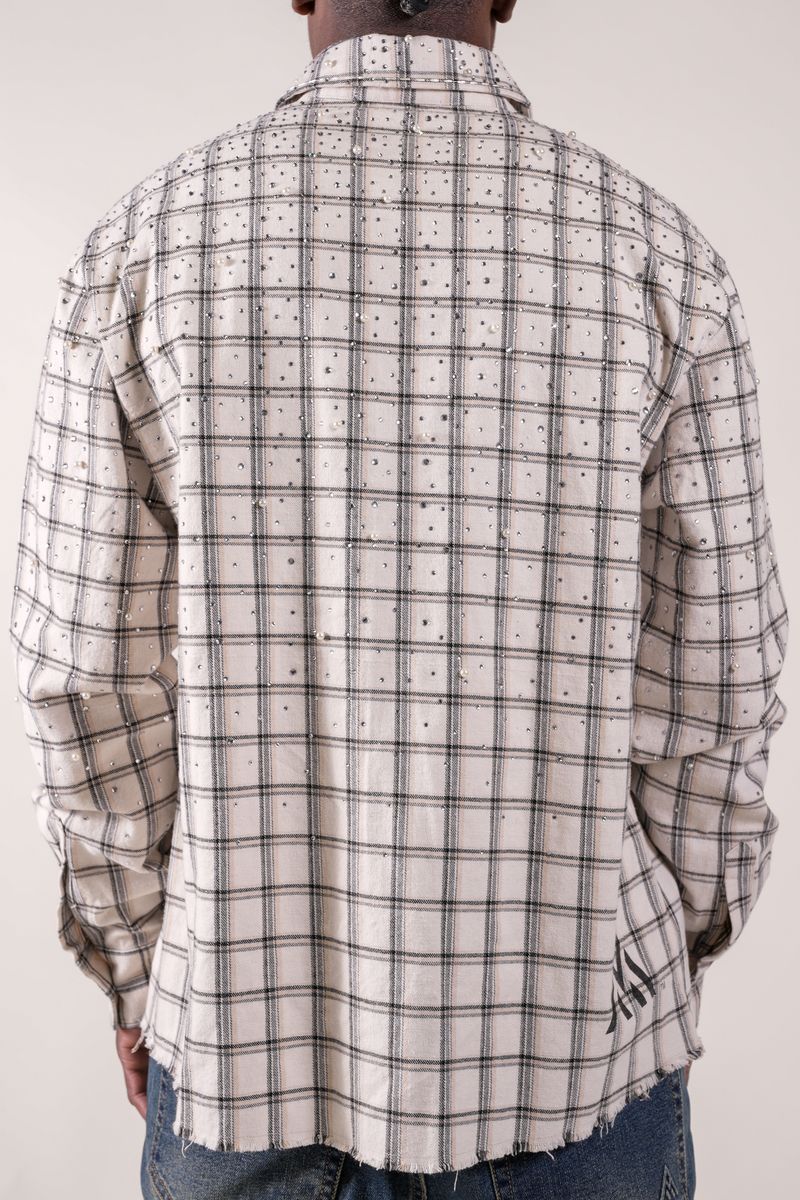 Diamond District Flannel with Rhinestones and Pearls (Diamond District Flannel)