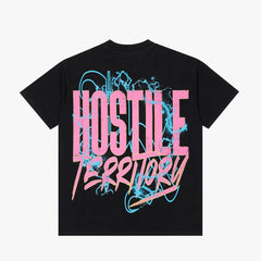 XHOSTILE Territory HX-00016 BLACK Dark Acid wash