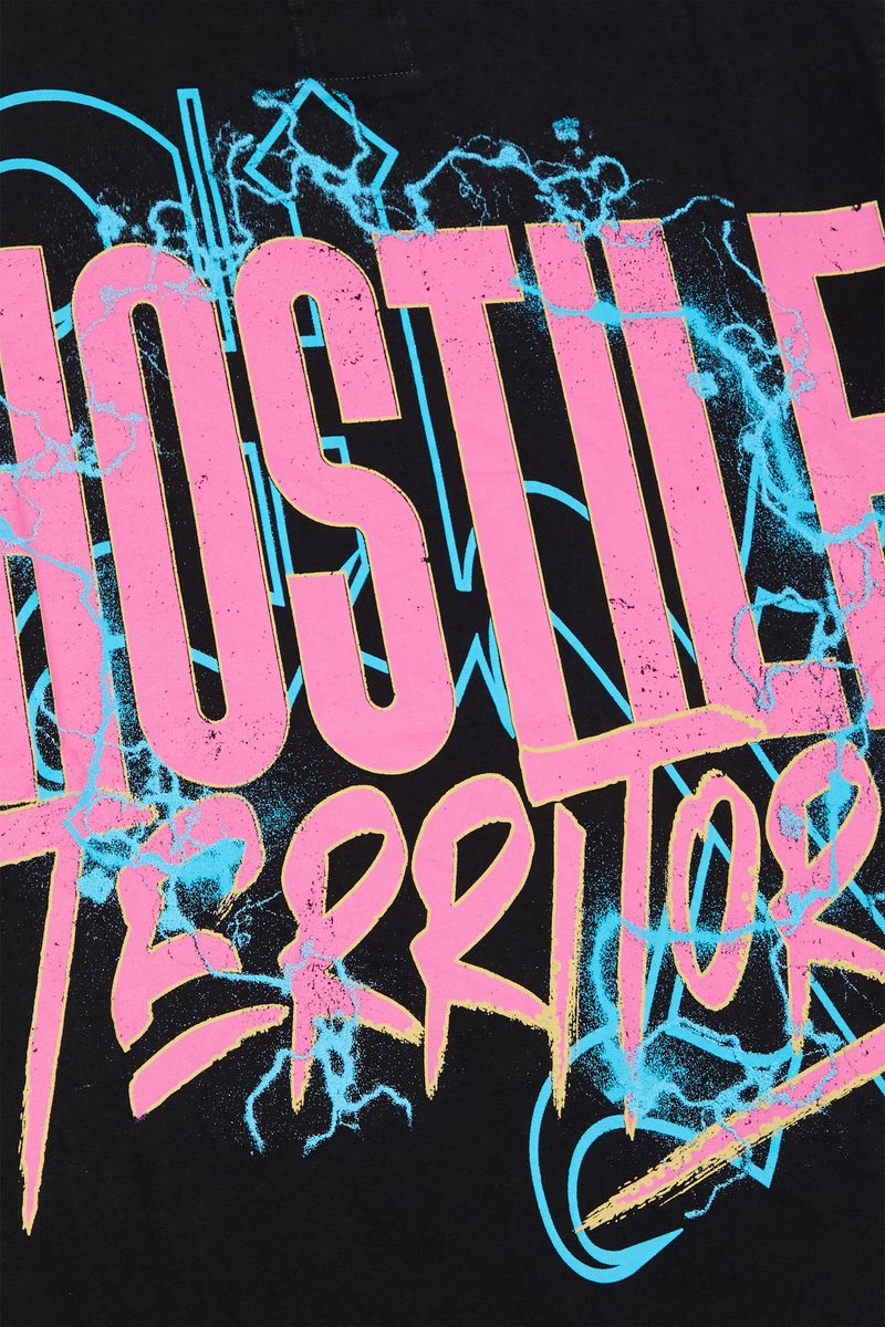 XHOSTILE Territory HX-00016 BLACK Dark Acid wash