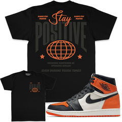 MILLION DOLLA Stay Positive - Black T-Shirts