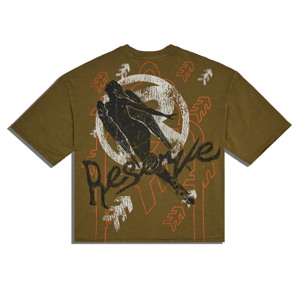 RESERVE SPIRIT OLIVE T TEE