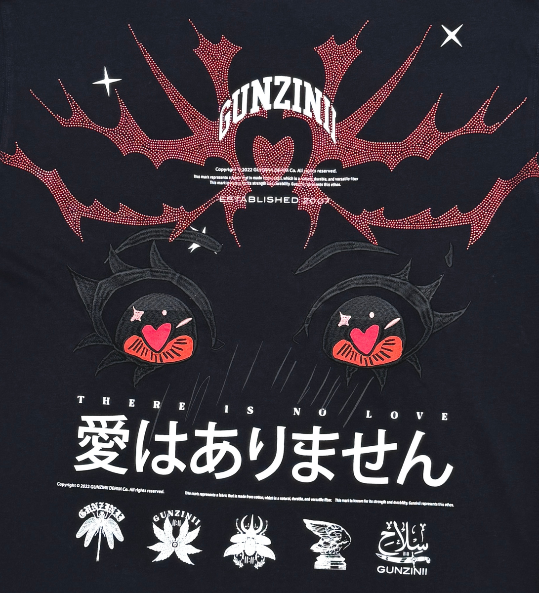 Gunzinii Gunzinii tshirt GZ643-Black