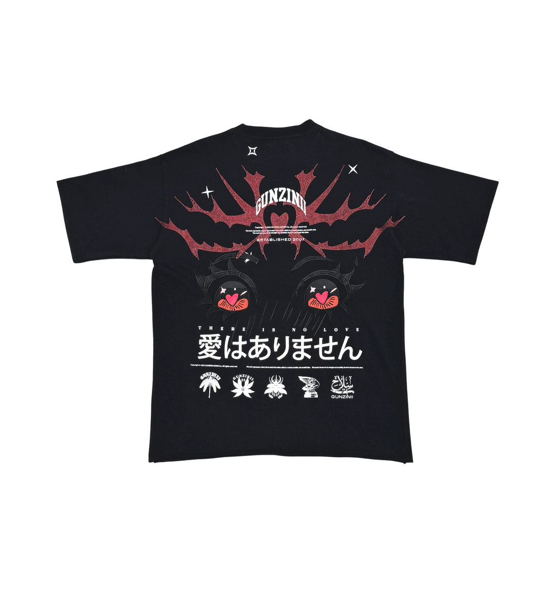 Gunzinii Gunzinii tshirt GZ643-Black