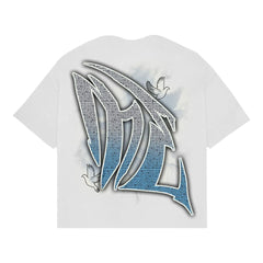 MIXE EMOTION 'Dove' Rhinestone Tee WHITE