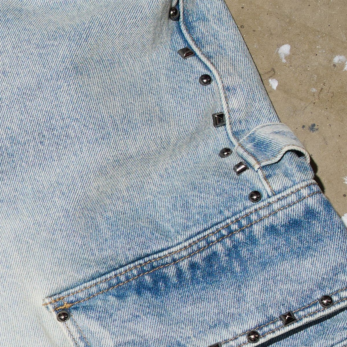 DUAA 'NOBLE'' BLUE CARGO DENIM SHORT CARGO SHORT