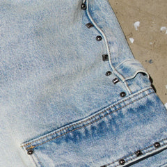 DUAA 'NOBLE'' BLUE CARGO DENIM SHORT CARGO SHORT