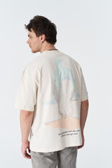 SAW URBANITY SOME PEOPLE OVZ TEE, (SW12) CREAM