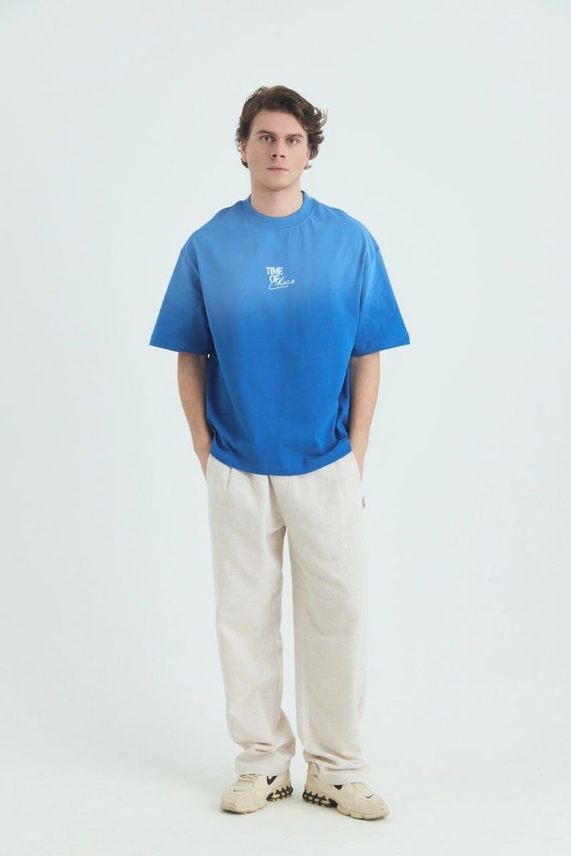 SAW URBANITY TIME OVZ TEE, (SW26) BLUE