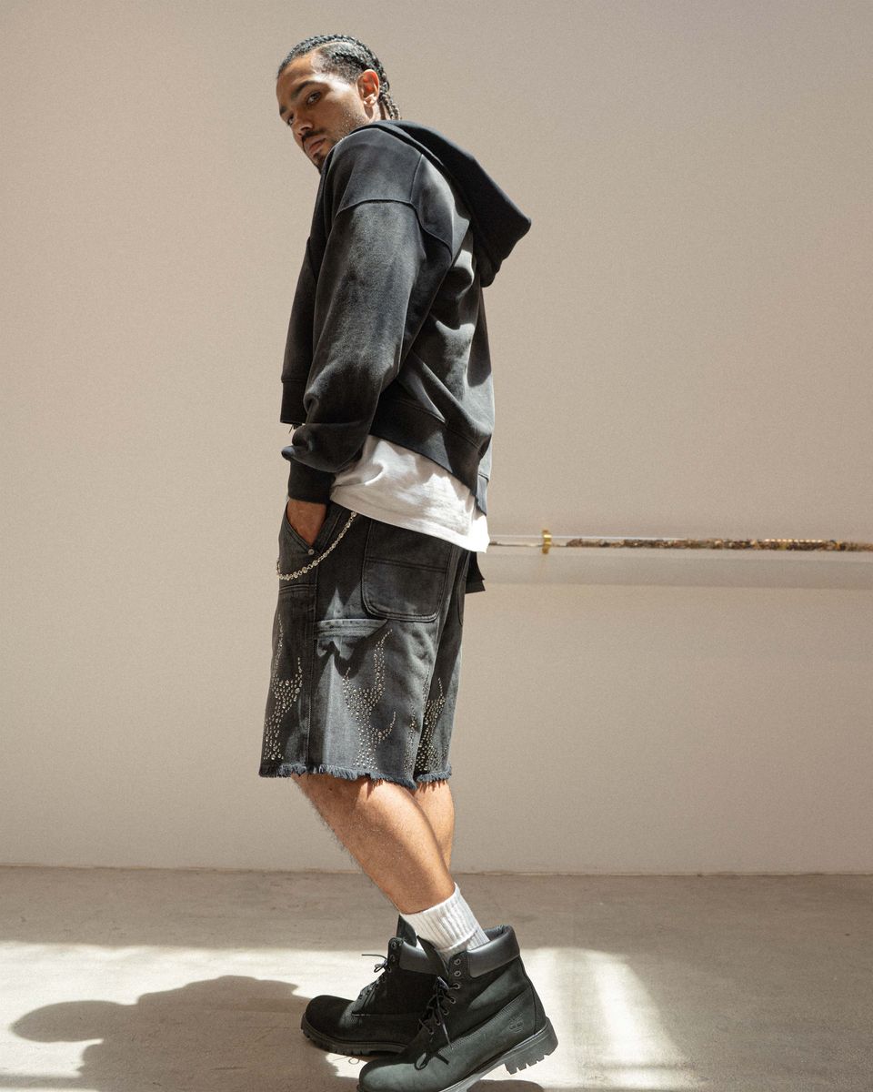 EPTM METAL FLAME JORTS EP12330 BLACK