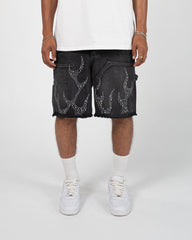 EPTM METAL FLAME JORTS EP12330 BLACK