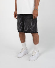 EPTM METAL FLAME JORTS EP12330 BLACK