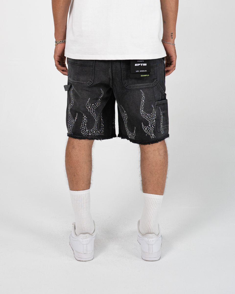 EPTM METAL FLAME JORTS EP12330 BLACK