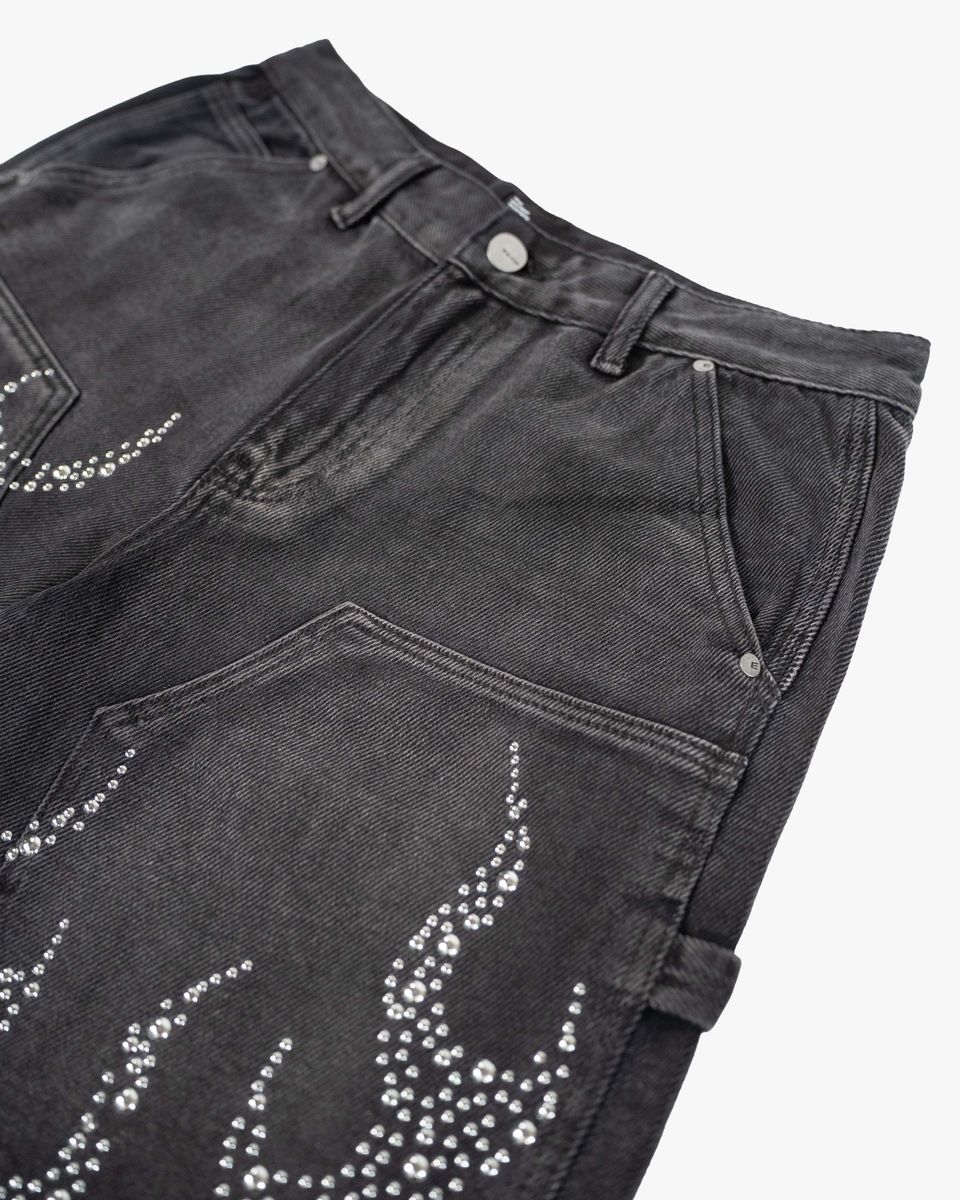 EPTM METAL FLAME JORTS EP12330 BLACK
