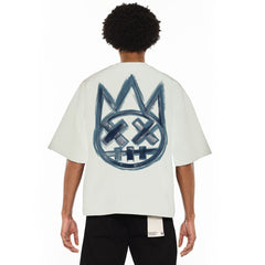 BOXY FIT SHORT SLEEVE CREW NECK "PAINTER" TEE (625B10-K36A) WINTER WHITE