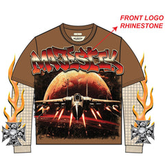 MAJESTIK MEN’S GARMENT DYED TWOFER(W/THERMAL) TW2585 BROWN