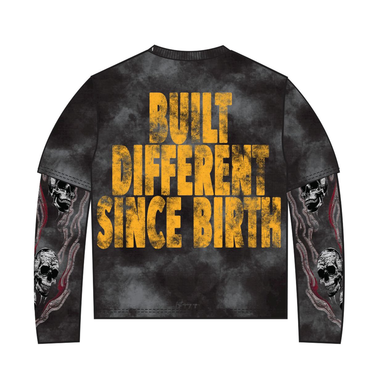 MAJESTIK MEN’S GARMENT DYED TWOFER(W/THERMAL) TW2576 BLACK