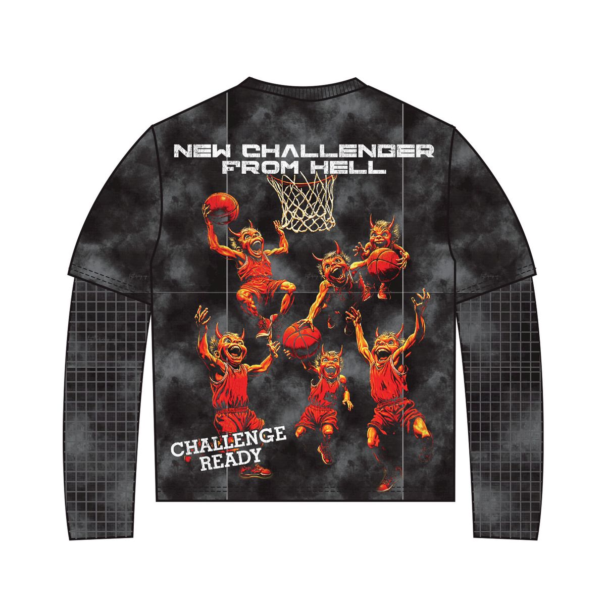 MAJESTIK MEN’S GARMENT DYED TWOFER(W/THERMAL) TW2595 BLACK