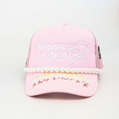 TOXICITY TROUBLE IN PARADISE TRUCKER TD001-900-TROUBLE PINK