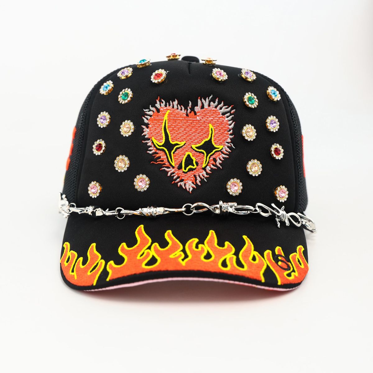TOXICITY LOVE HARD TRUCKER TD001-900-LOVEHARD BLACK Trucker Hat