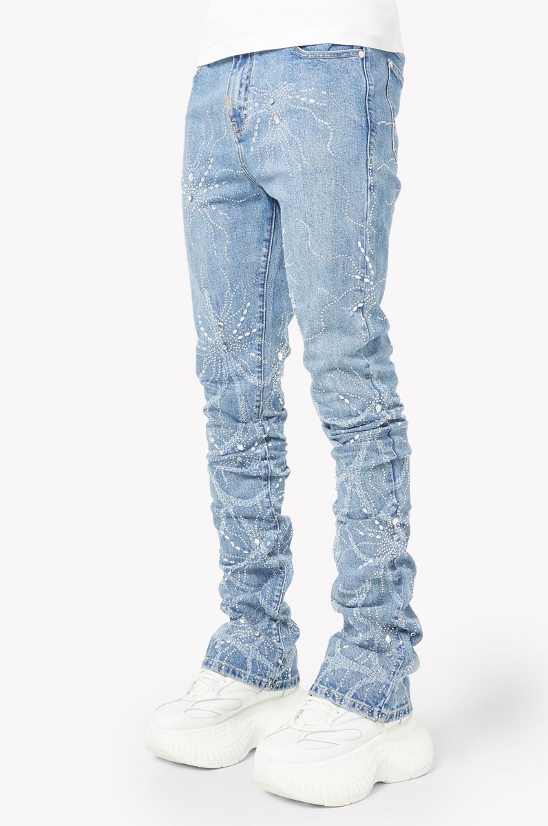 GUAPI Steel Blue Spider Denim Steel-Blue-Spider-Denim