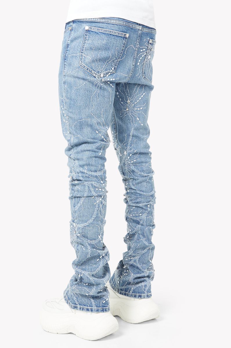 GUAPI Steel Blue Spider Denim Steel-Blue-Spider-Denim