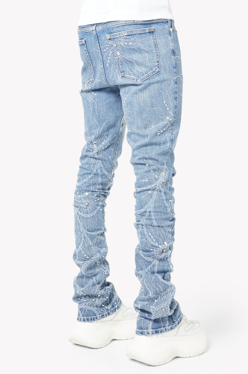 GUAPI Steel Blue Spider Denim Steel-Blue-Spider-Denim