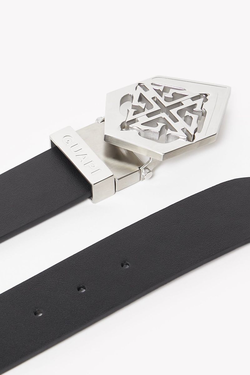 GUAPI Silver Emblem Belt (Silver-Emblem-Belt)