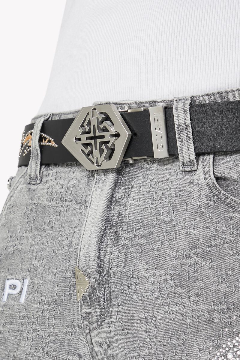 GUAPI Silver Emblem Belt (Silver-Emblem-Belt)