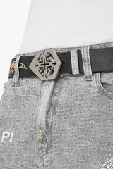 GUAPI Silver Emblem Belt (Silver-Emblem-Belt)