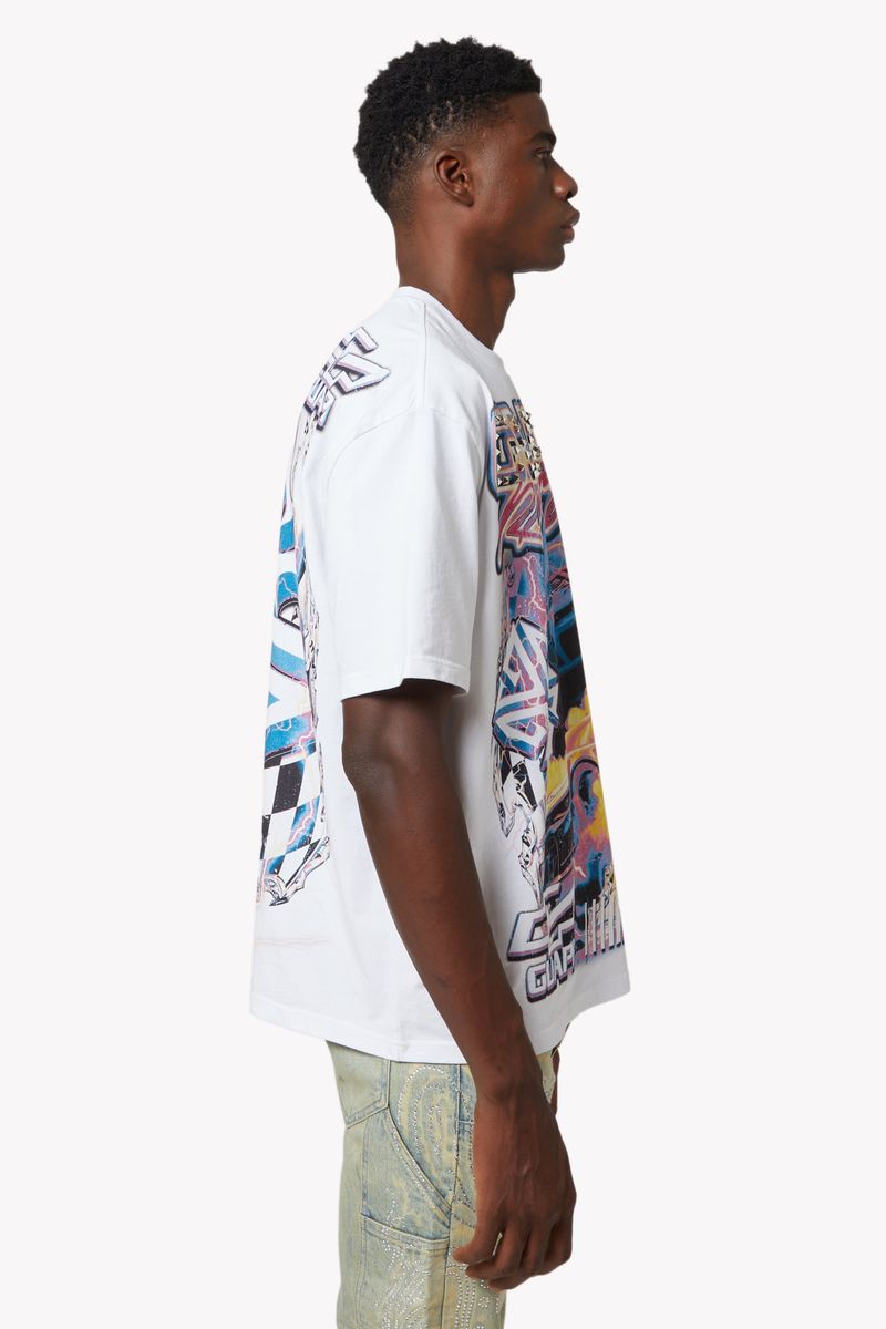 GUAPI T-SHIRT White Nitro Drift Tee V1
