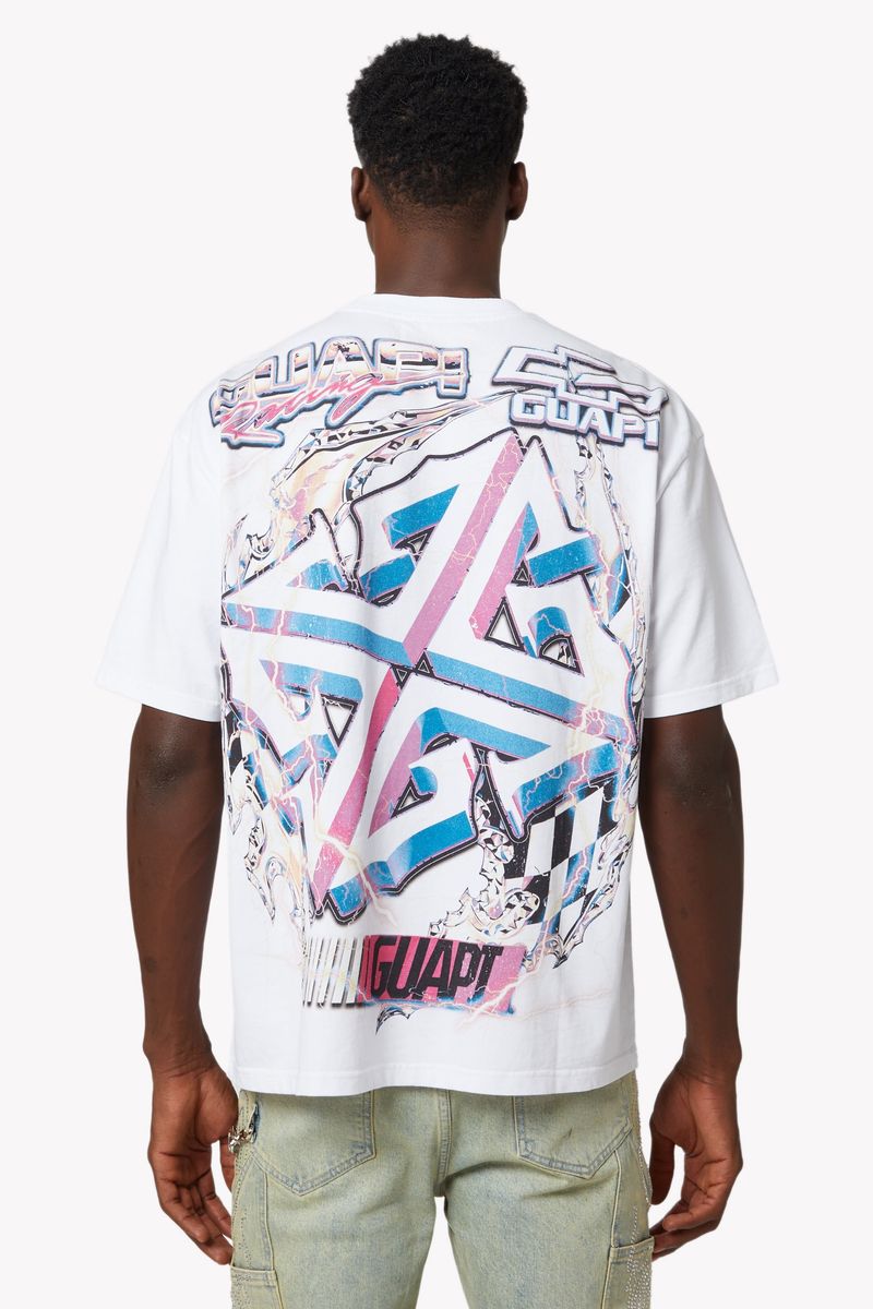 GUAPI T-SHIRT White Nitro Drift Tee V1