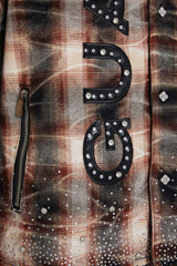 GUAPI Mocha Rhinestone Flannel (Mocha-Rhinestone-Flannel)