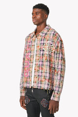 GUAPI Blush Pink Rhinestone Flannel (Blush-Pink-Rhinestone-Flannel