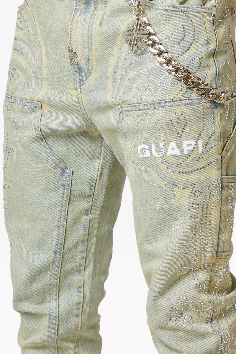 GUAPI Vintage Paisley Denim Vintage