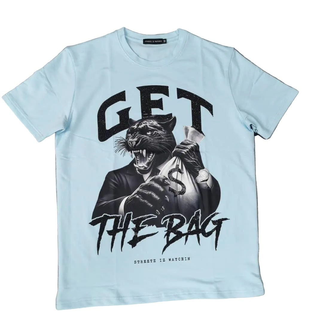 SIW GET THE BAG T-SHIRT (SIW5191) LT BLUE PREMIUM TEE