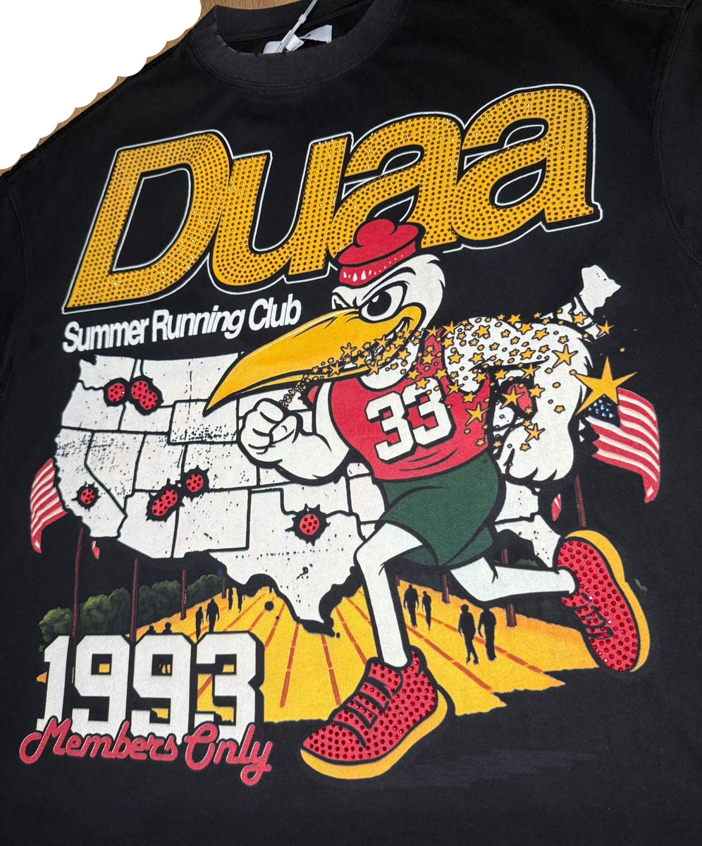 DUAA SPRINT BLK TEE SHIRT BLACK