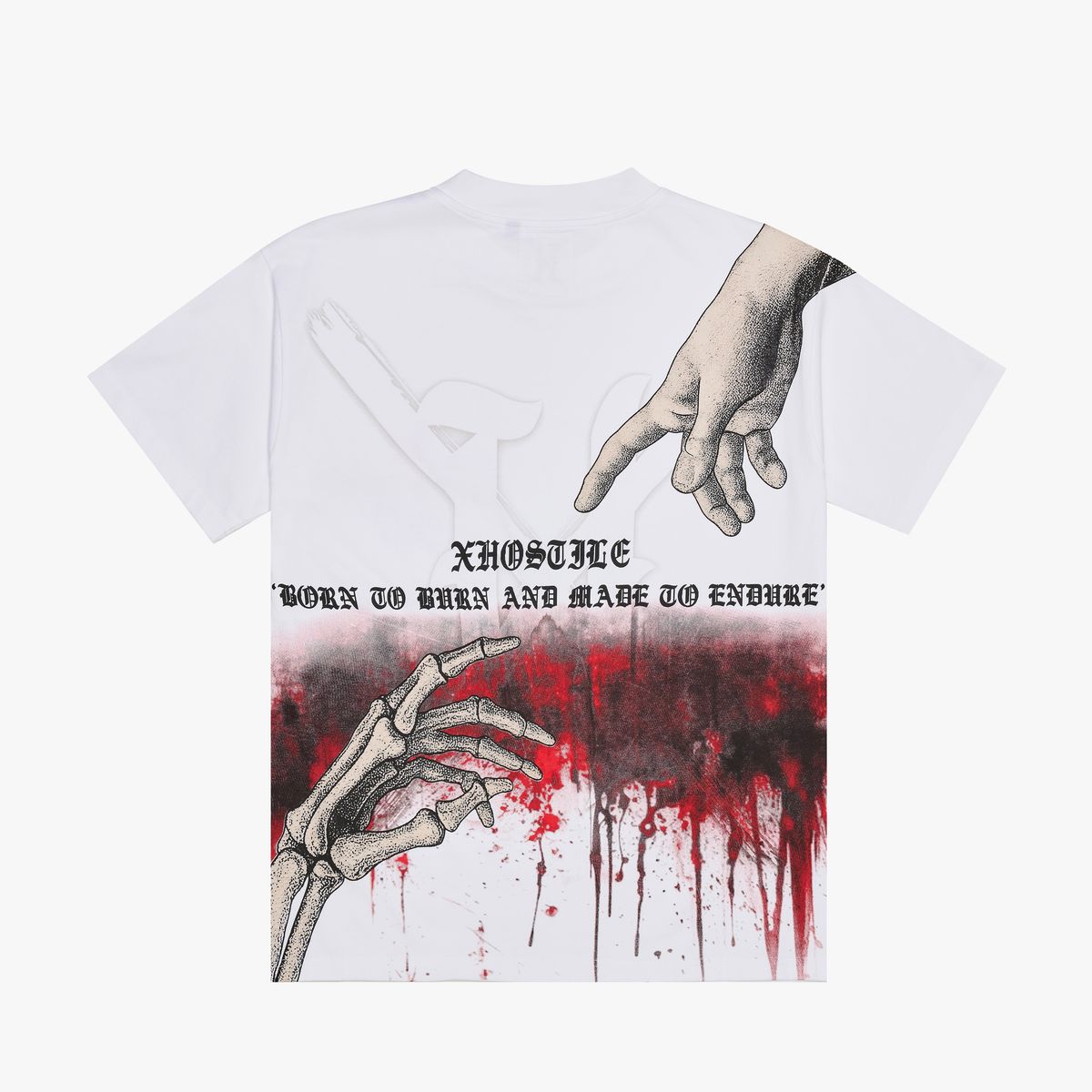 XHostile Deadly Touch XH-00025 TEE WHITE