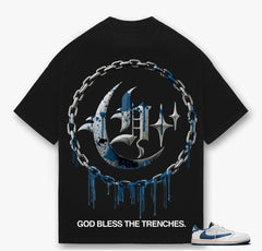 HUSTLER COUNTRY CLUB Blue Blood - BLACK TEE