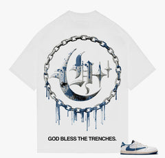 HUSTLER COUNTRY CLUB Blue Blood - WHITE TEE