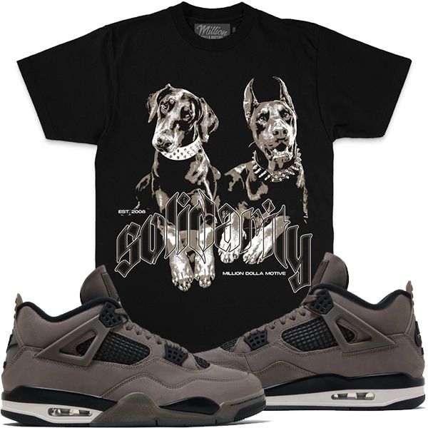 MILLION DOLLA Solidarity Dogs - Black T-Shirts