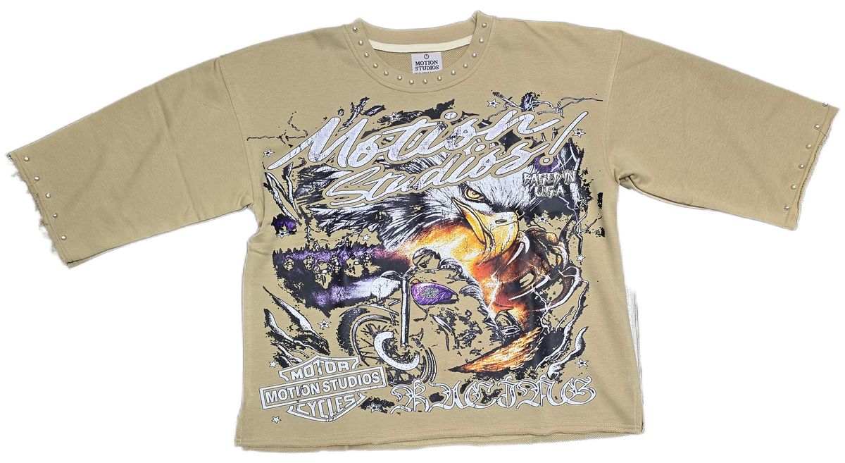MOTION STUDIOS Motion new MOTOR TEE BEIGE